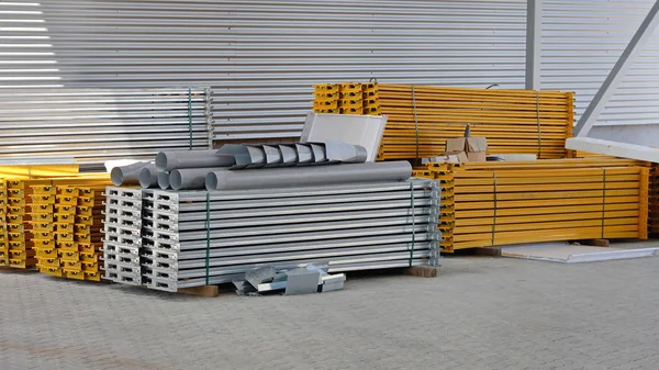 Building Warehouse Shelves — Stock Photo, Image