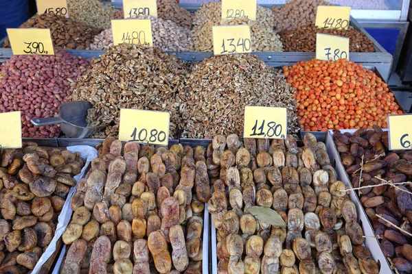 Sušené ovoce trh — Stock fotografie