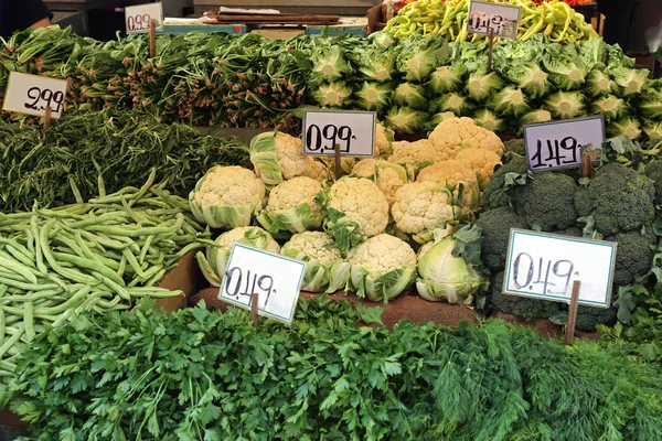 Marché des légumes verts — Photo