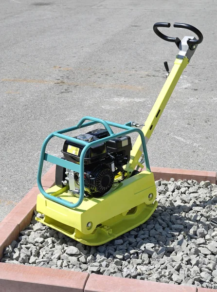 Máquina de compactador de placa — Fotografia de Stock