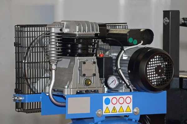 Двигатель воздушного компрессора — стоковое фото
