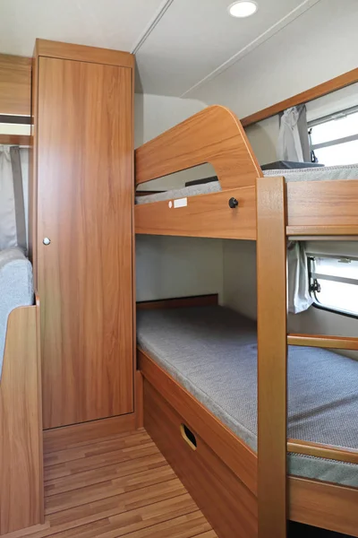 Campervan Bunk Beds — Stock Photo, Image