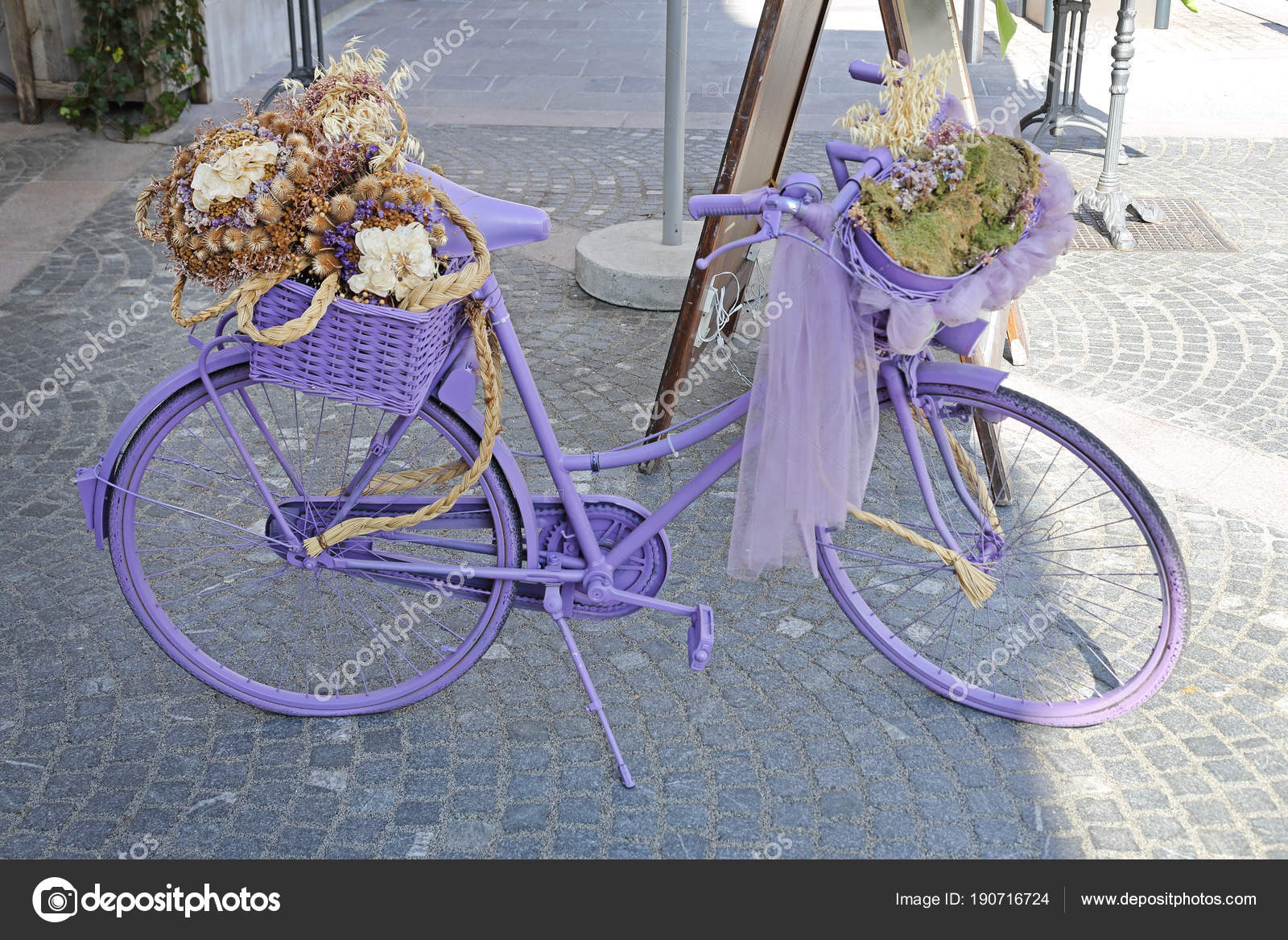 purple vintage bike