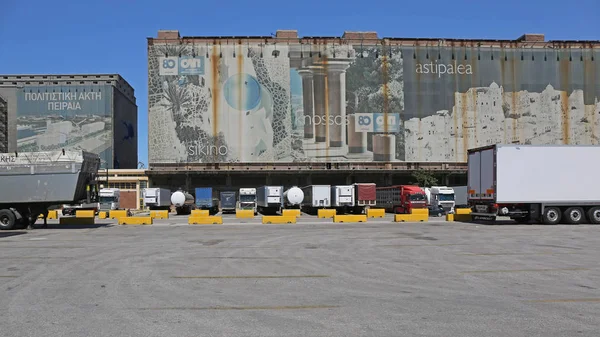 Přístavu Pireus skladu — Stock fotografie