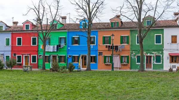 Parque de casas coloridas — Foto de Stock