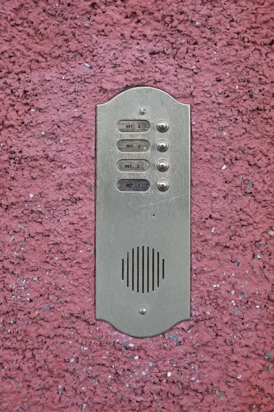 Domofon zewnętrzny drzwi — Zdjęcie stockowe