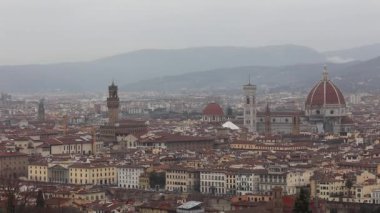 Duomo Katedrali Şehir Floransa Toskana İtalya Kışı