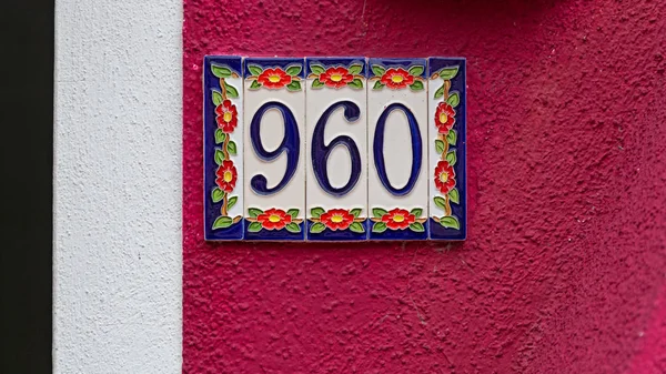 Números da casa — Fotografia de Stock