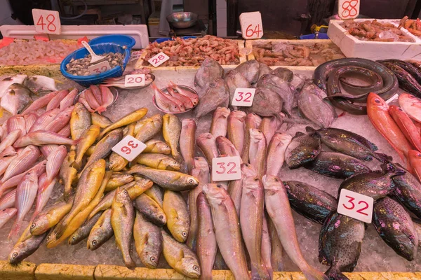 Vis markt selectie — Stockfoto