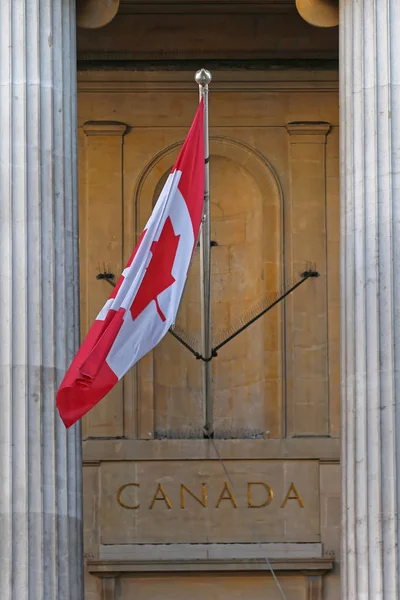 Flaga Kanady znak — Zdjęcie stockowe