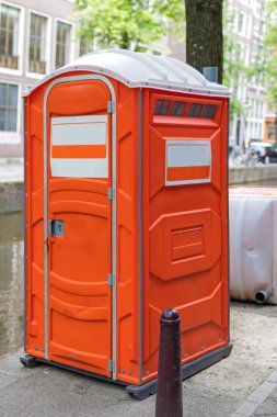 Turuncu Taşınabilir Tuvalet
