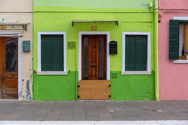 Maison verte Burano — Photo