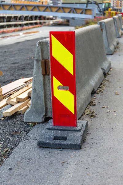 Vertikale Plattenbarrikade — Stockfoto