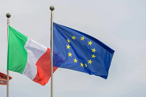 Flaggor Italien Europa — Stockfoto