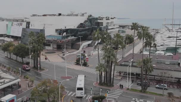 Cannes Francja Stycznia 2018 Budynek Kasyna Słynnej Sali Festiwalowej Cannes — Wideo stockowe