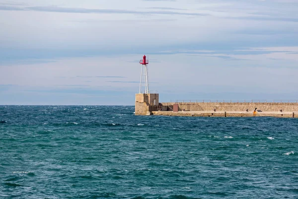 Doca do cais do farol — Fotografia de Stock