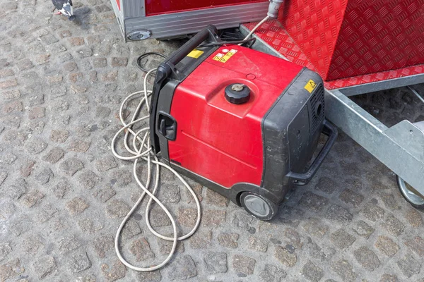 Red Electric Generator — Stock Photo, Image