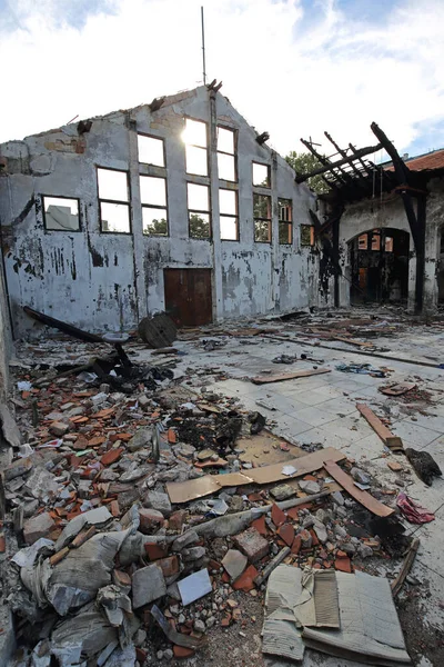 Burned Building — Stock Photo, Image