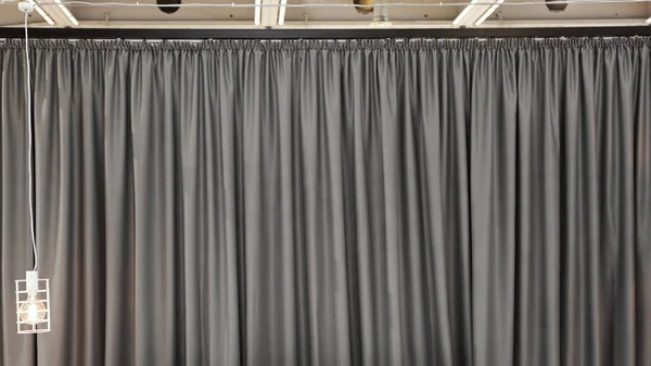 Grey Velvet Textile Curtains Background Backdrop — Stock Photo, Image