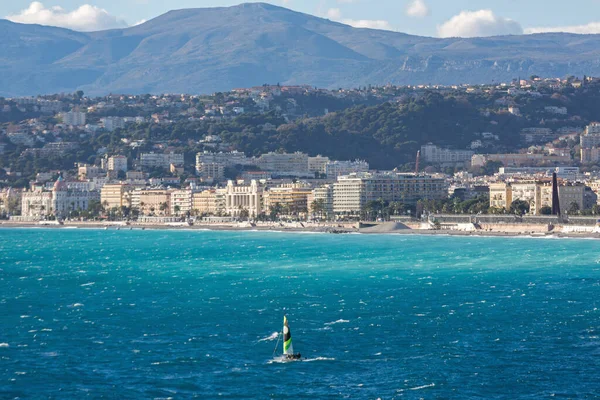 Mar Mediterrâneo Riviera Francesa Nice França — Fotografia de Stock