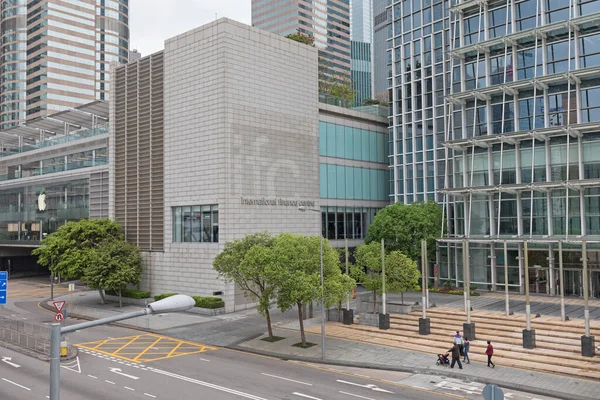 Hong Kong Abril 2017 Edificio Del Centro Financiero Internacional Hong — Foto de Stock