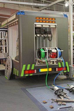 Acil Kurtarma Aracı Kamyonu Donanım Malzemeleri Güvenlik Ekipmanı