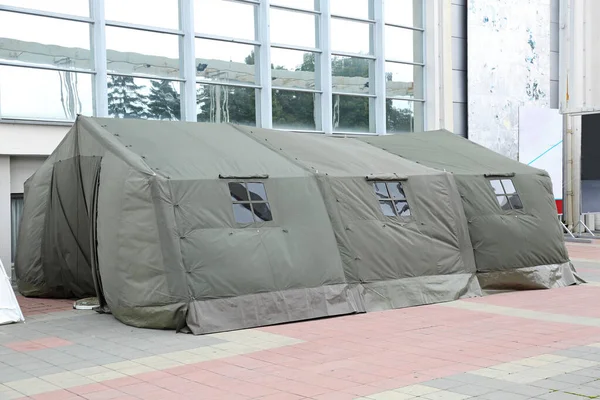 Tent Temporary Shelter Disaster Refuges Emergency — Stock Photo, Image