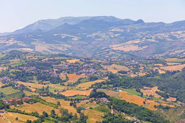 Landscape View Italy Countryside San Marino — стокове фото