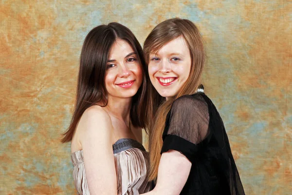 Beautiful Young Modern Couple Girls — Stock Photo, Image