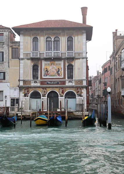 Benátky Itálie Prosince 2012 Historická Rodinná Vila Salviati Grand Canal — Stock fotografie