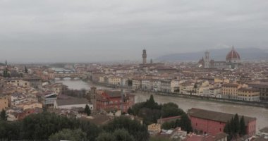 Floransa Toskana İtalya Kış Yağmurlu Günü