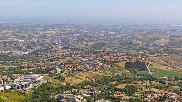 Вид Повітря Місцевість Сан Марино — стокове фото
