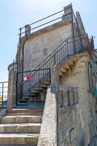 Escadas Pedra Estrutura San Marino Microstate — Fotografia de Stock