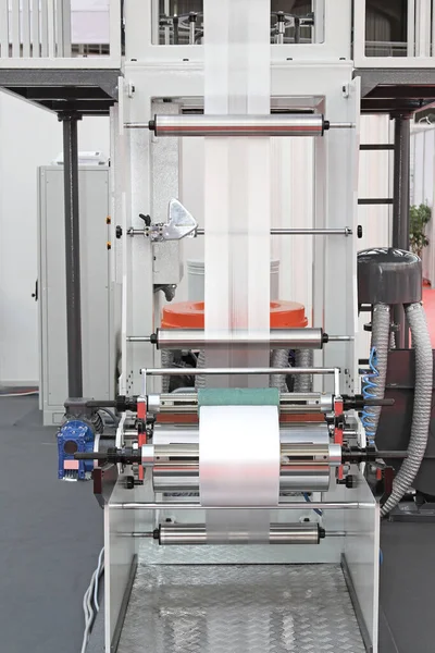 Blow Film Extrusion Machine Production Line Equipment — Stock Photo, Image