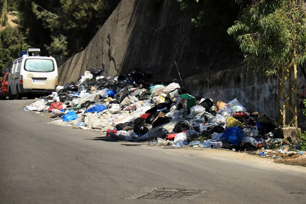 Basura Las Calles Del Líbano —  Fotos de Stock