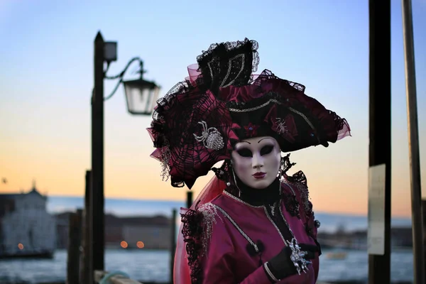 Benátky Karneval Kostým Maska — Stock fotografie