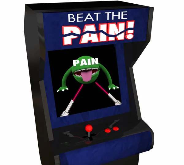 Игровой автомат с надписями — стоковое фото