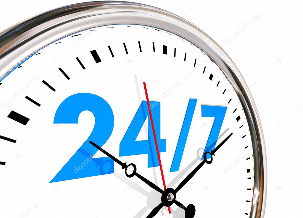 closeup clock with numerals