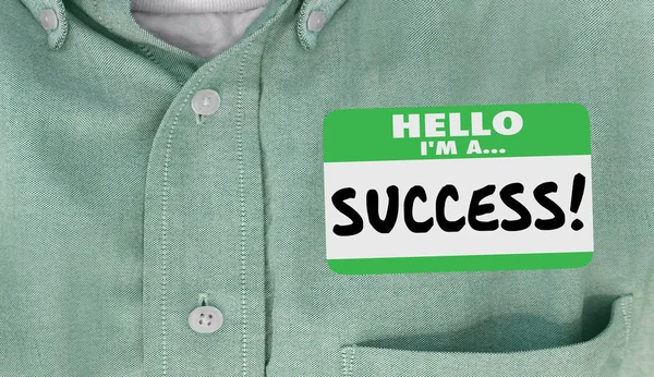 Sticker with inscription on shirt — Stock Photo, Image