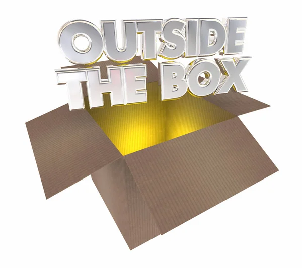 Kartonová krabice s nápisy — Stock fotografie