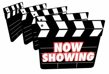 Şimdi Film Clapper gösterilen