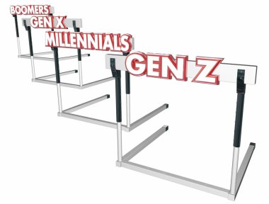 Boomers üretimi X Millennials Z Engelli Gen