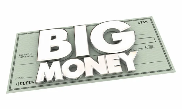 Big Money Pay Check — Foto Stock