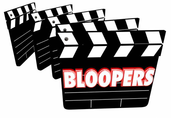 Bloopers Film Clapper