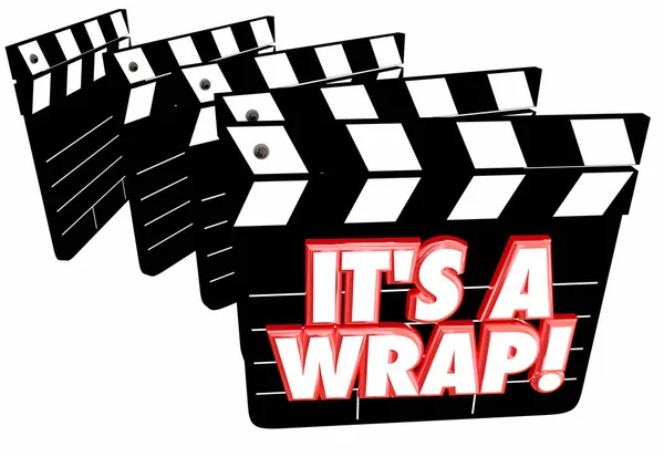 Η μια κλακέτα ταινία Wrap — Φωτογραφία Αρχείου