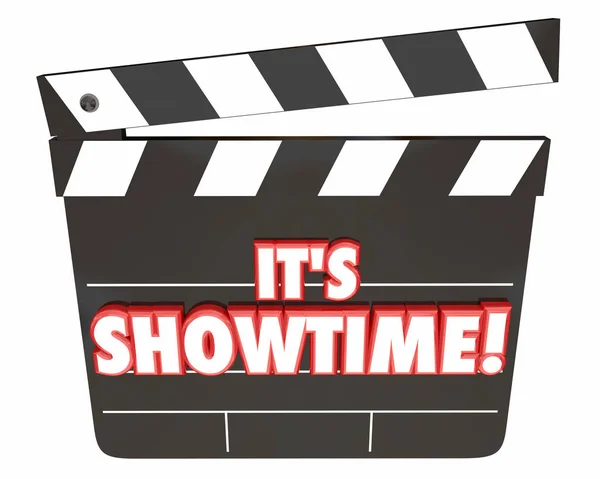 Its Showtime Film Clapper — Stock Photo, Image