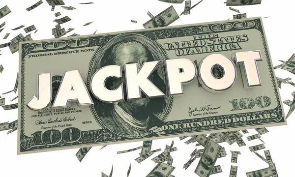 Jackpot geld illustratie — Stockfoto