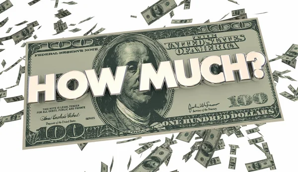 How Much Money Illustration — Stock Photo, Image