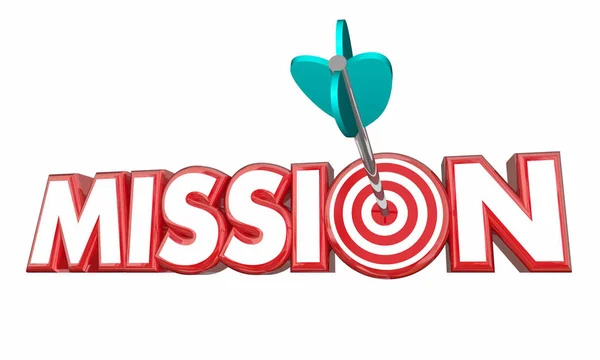 Obiettivo della missione Illustrazione — Foto Stock