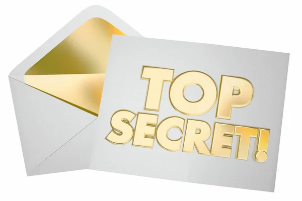 Envelope de mensagem secreta superior — Fotografia de Stock